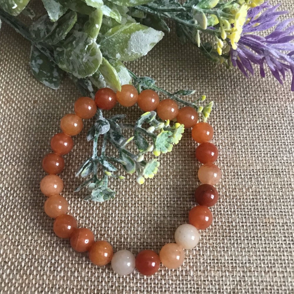 Orange aventurine bracelet